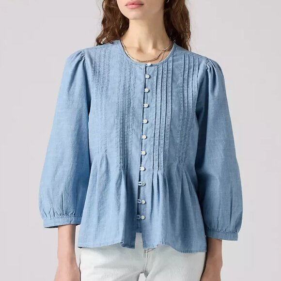 Levi's Women's Gina Blouse/NWT/L - Picture 1 of 13